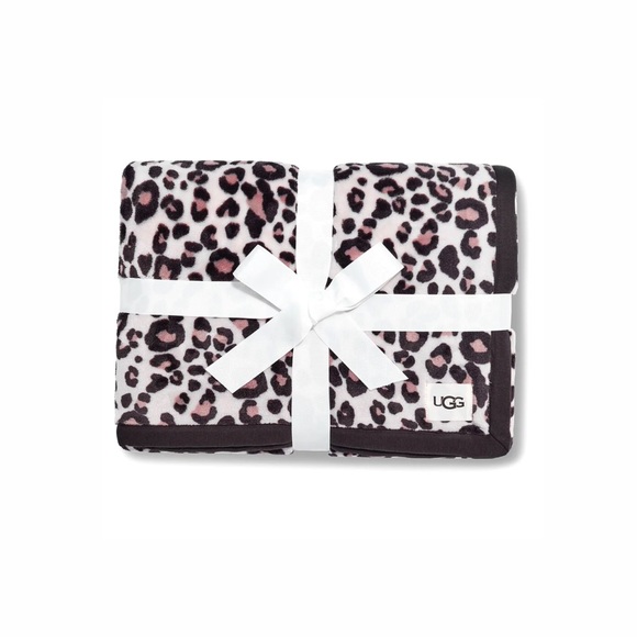 UGG Other - UGG NEW duffield throw blanket II in stormy grey panther leopard cheetah